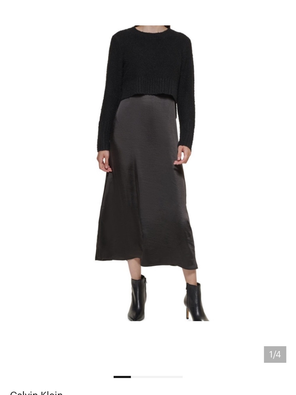 CALVIN KLEIN sweater & slip dress